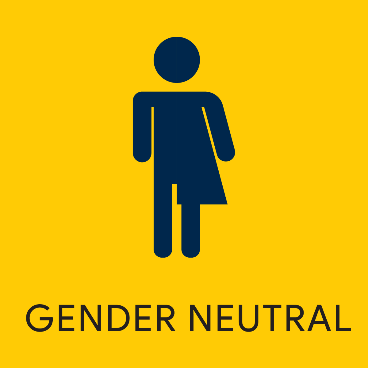 gender neutral bathroom sign