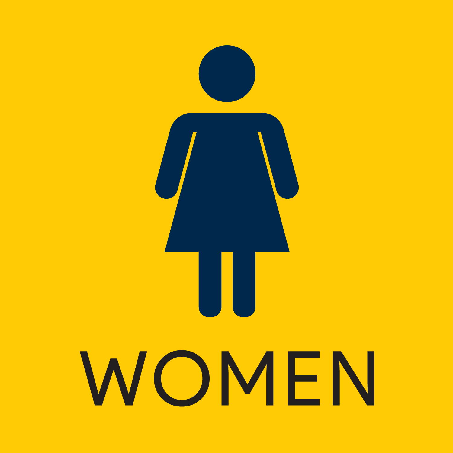 women bathroom sign